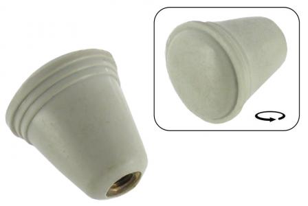 Armaturenbrett Knopf silber-beige | Choke, Wischer, Beleuchtung